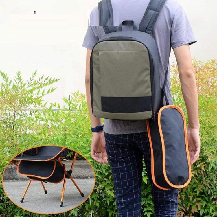 Sedia Pieghevole Campeggio + Borsa Portatile Spiaggia Pesca Caccia Esterno (Blu)