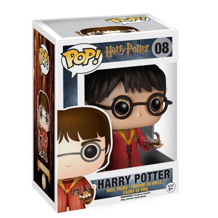 Funko Pop ! Harry Potter - (08) Harry Potter Quidditch Figure 9Cm Nuova Hogwarts