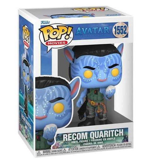 Funko Pop ! Movies Avatar The Way Of Water - (1552) Recom Quaritch Battle 9Cm