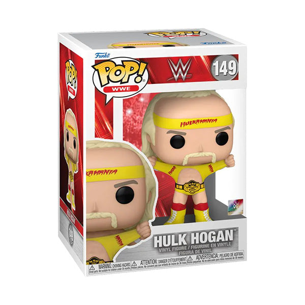 Funko Pop ! Wwe - (149) Hulk Hogan W/Belt Lottatore Wrestling Vinyl Figure 9Cm