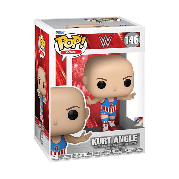 Funko Pop ! Wwe - (146) Kurt Angle Lottatore Wrestling Vinyl Figure 9Cm