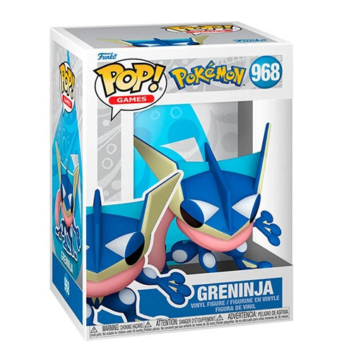 Funko Pop ! Games Pokemon - (968) Greninja Vinyl Figure Evo Frogadier 9Cm