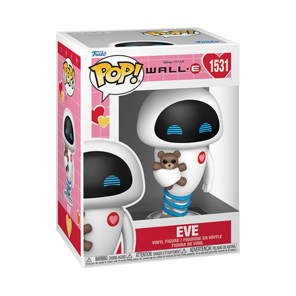 Funko Pop ! Disney - Wall-E Valentine 25 - (1531) Eve Vinyl Figure 9Cm Statuetta