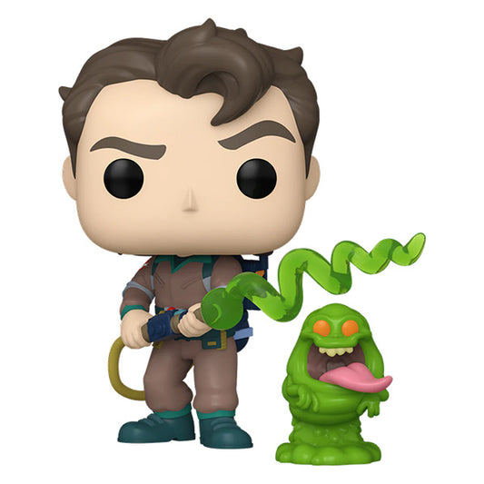 Funko Pop ! Animation The Real Ghost Busters (1785) Venkman With Slimer Figure