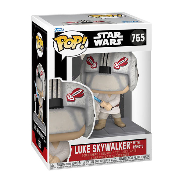 Funko Pop ! Star Wars (765) Luke Skywalker With Remote Vinyl Figure 9Cm Statua