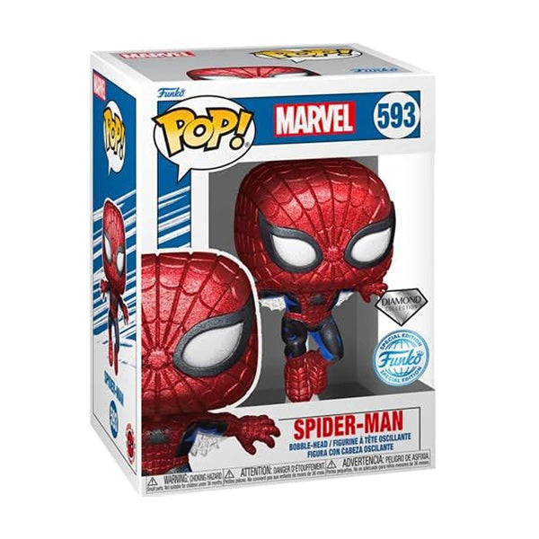 Funko Pop ! Marvel 80Th (593) Spider-Man Special Edition Vinyl Figure 9Cm Statua