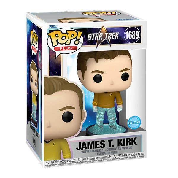 Funko Pop ! Plus Star Trek Transporter - (1689) James T. Kirk Figure Glitter 9Cm