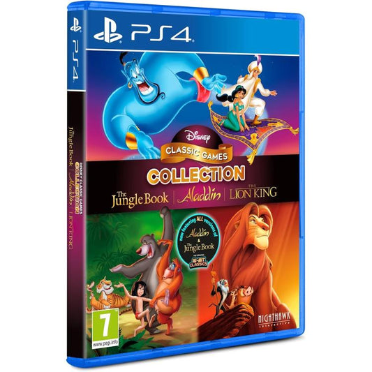 Disney Classic 3 Games Aladdin / Lion King / Jungle Book Ps4 Gioco Nuovo