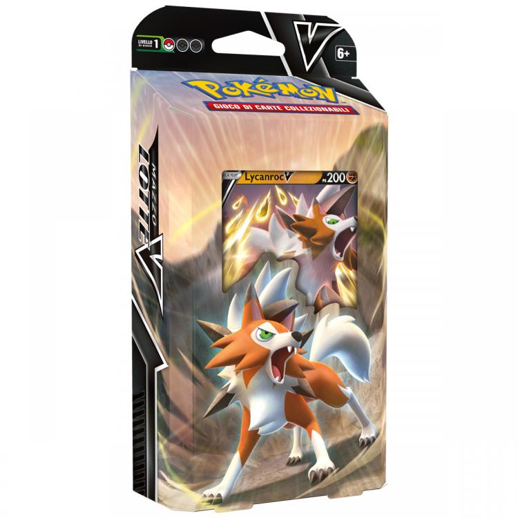 Pokemon Mazzo Lotta V Lycanroc-V + Mazzo Corvinight-V Carte Da Collezione Cards