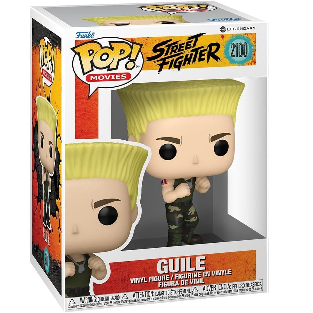 Funko Pop! Movies - Street Fighter (2100) Guile - Vinyl Figure 9Cm