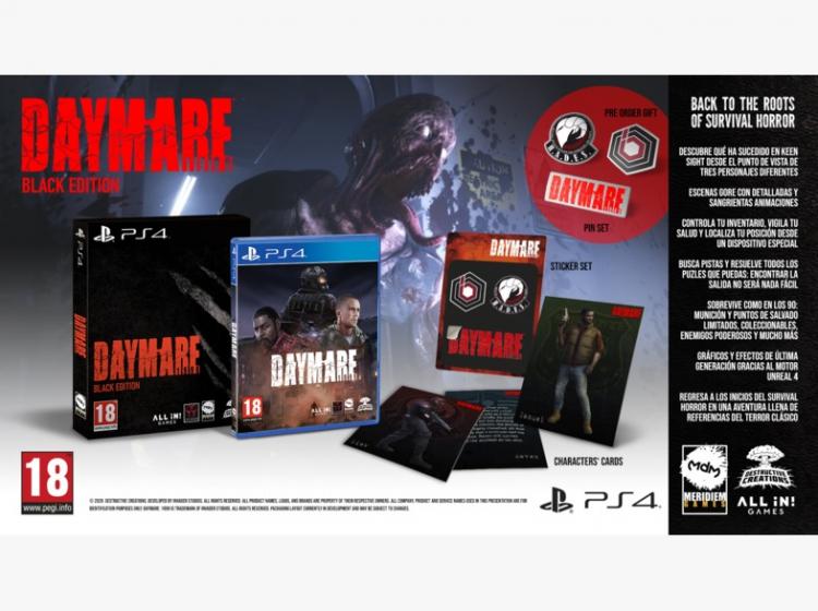 DAYMARE 1998 - BLACK EDITION PS4 GIOCO ITALIANO PLAYSTATION 4 MULTILINGUA NUOVO