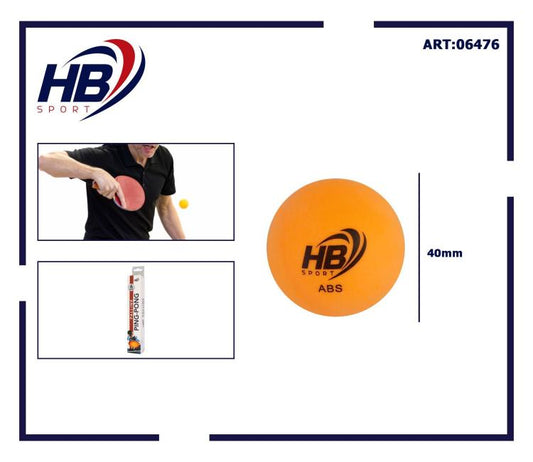 Hb 6Pz Palline Ping Pong Abs Palle Tennis Da Tavolo Sport Allenamento Arancione