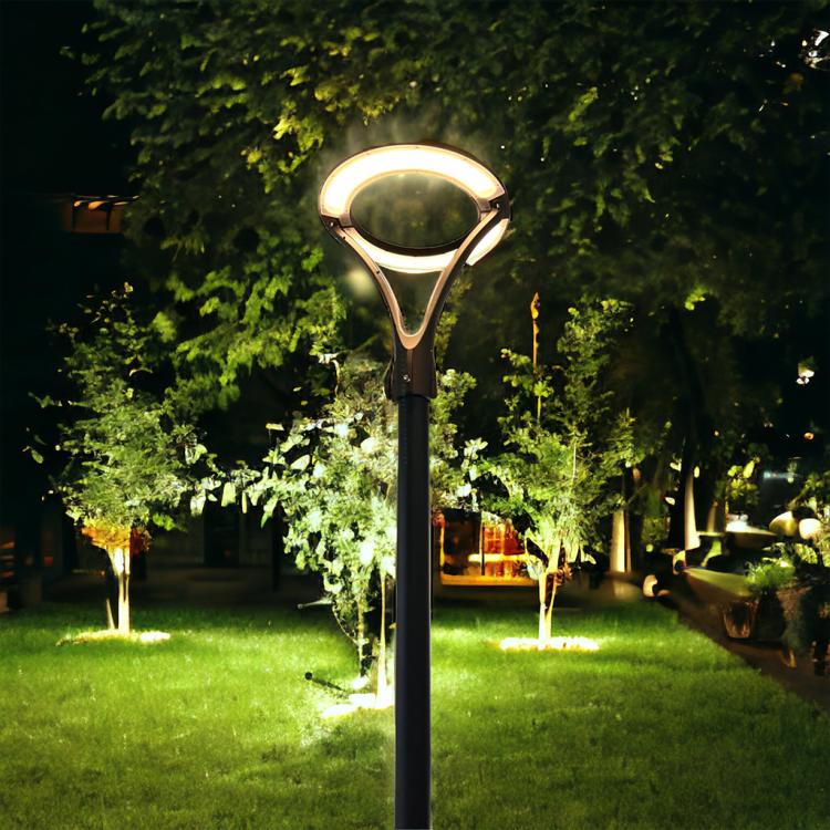 Lampione Moderno Led 100W/930W Cerchio Fungo Ip65 Design Elegante Luce Giardino