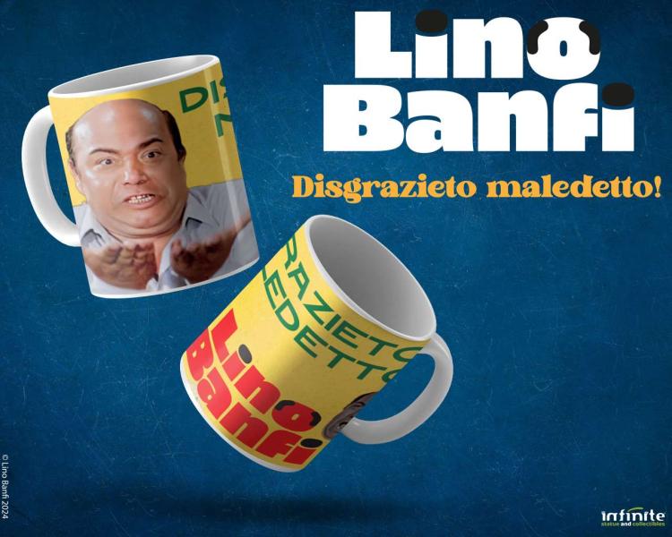 Infinite Statue - Tazza Lino Banfi "Disgrazieto Maledetto" In Ceramica Caffè Tè