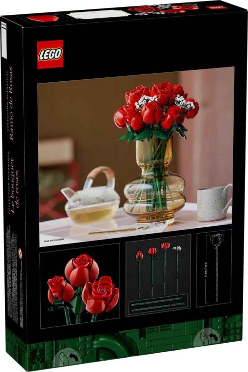 Lego - Icons: Flowers Bouquet Di Rose Mazzo Fascio Di Fiori Costruzione Da 822Pz