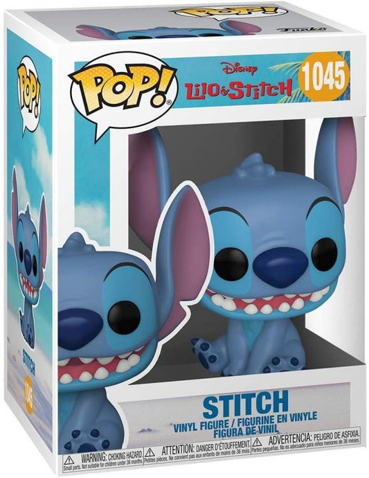 Funko Pop ! Disney Lilo & Stitch - (1045) Smile Stitch Seated Vinyl Figure 9Cm