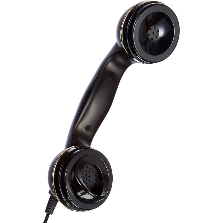 BRONDI TELEFONO FISSO VINTAGE 10 TAVOLO RETRO SUONERIA REGOLABILE FILO NERO