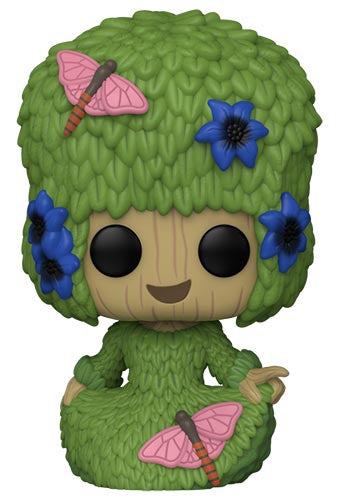 Funko Pop ! Marvel I Am Groot - (1191) Fancy Groot Bobble Vinyl Figure 9Cm