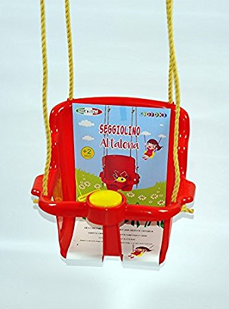 Seggiolino Altalena Bambini Bimbi Clacson Protezione Anticaduta Esterno Giardino