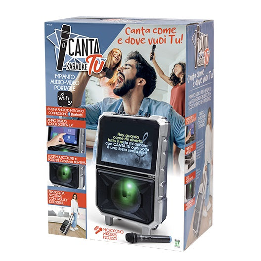 Giochi Preziosi Canta Tu Karaoke Schermo Touch 2022 Cassa Trolley Con Microfono