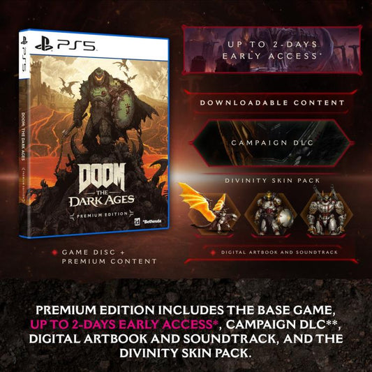 Doom The Dark Ages Premium Edition Ps5 Gioco Italiano Playstation 5 Eu Nuovo