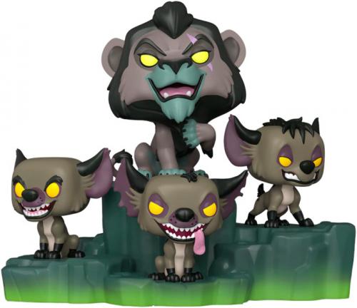 Funko Pop ! Disney Moment : (1204) Scar W/Hyenas (Assemble) Exm Vinyl Figure 9Cm