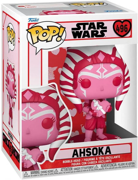 Funko Pop ! Star Wars - Valentines : Ahsoka (469) Vinyl Figure San Valentino 9Cm