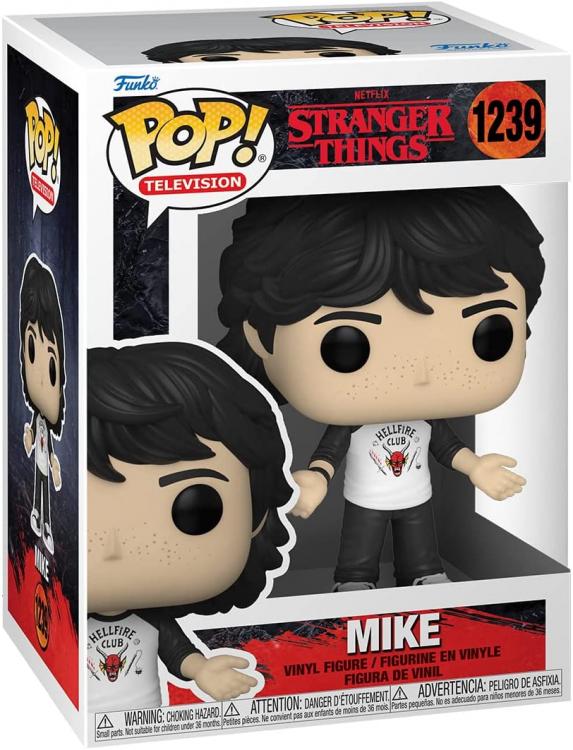 Funko Pop ! TV Netflix Stranger Things S4 - (1239) Mike w/ Hellfire Shirt 9cm