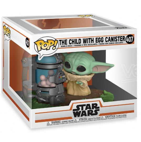 Funko Pop ! Star Wars (407) The Child With Egg Canister Vinyl Figure Grogu 9Cm