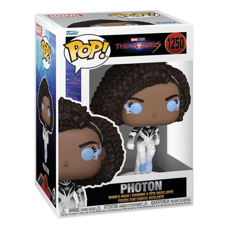 Funko Pop ! Marvel Studios - The Marvels - (1250) Photon Vinyl Figure 9Cm