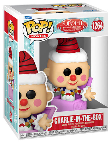 Funko Pop ! Movies Rudolph (1264) Charlie-In-The-Box Vinyl Figure 9 Cm