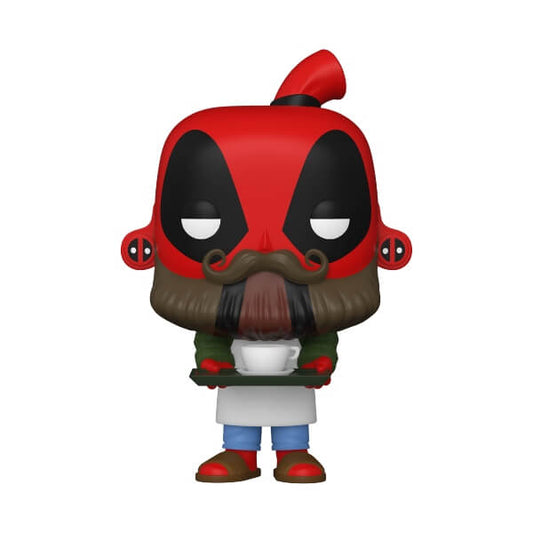 Funko Pop Marvel Deadpool 30Th - Coffee Barista Deadpool (775) Figure Beard Man