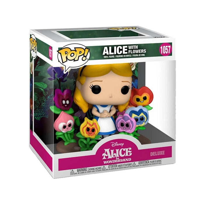 Funko Pop Deluxe Alice With Flowers 1057- Alice In Wonderland 70Th Statuta 15Cm