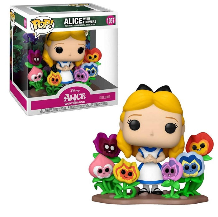 Funko Pop Deluxe Alice With Flowers 1057- Alice In Wonderland 70Th Statuta 15Cm