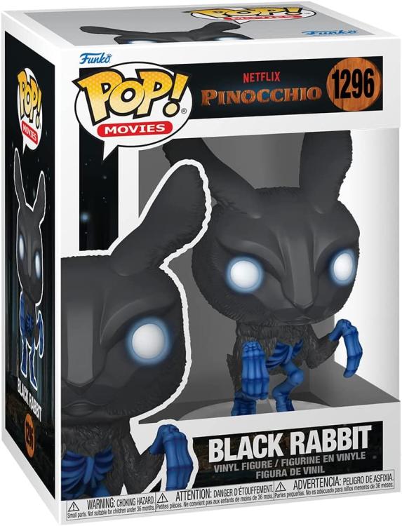 Funko Pop ! Movies: Pinocchio (Netflix) Black Rabbit (1296) Vinyl Action Figure
