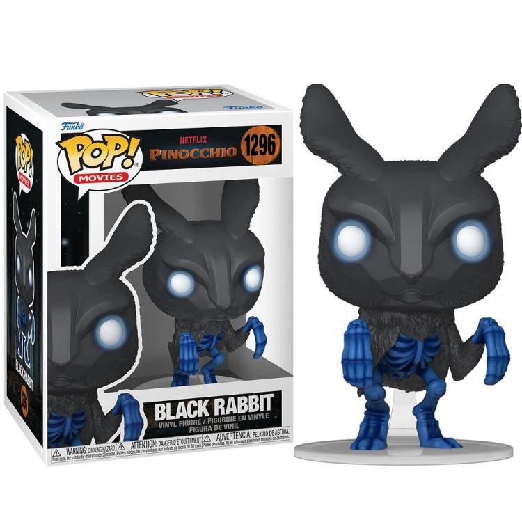 Funko Pop ! Movies: Pinocchio (Netflix) Black Rabbit (1296) Vinyl Action Figure