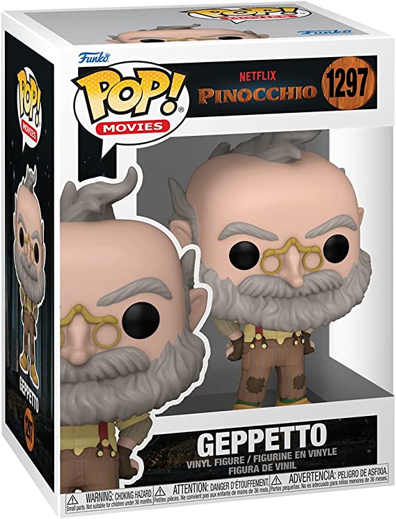 Funko Pop ! Movies: Pinocchio (Netflix) Geppetto (1297) Vinyl Action Figure