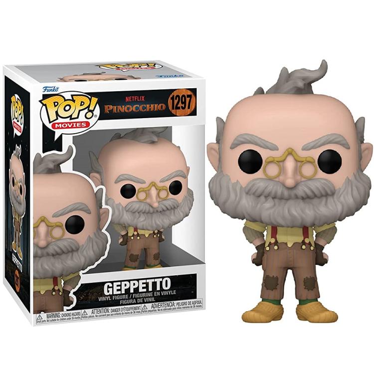 Funko Pop ! Movies: Pinocchio (Netflix) Geppetto (1297) Vinyl Action Figure