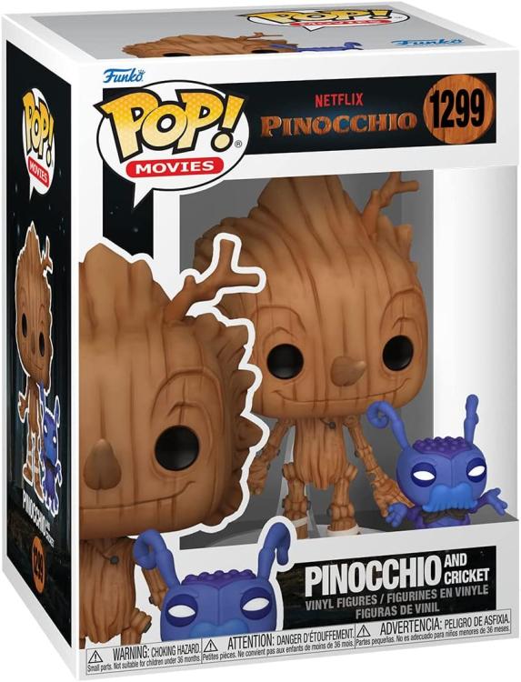 Funko Pop ! Movies: Pinocchio (Netflix) Pinocchio & Cricket (1299) Vinyl Figure