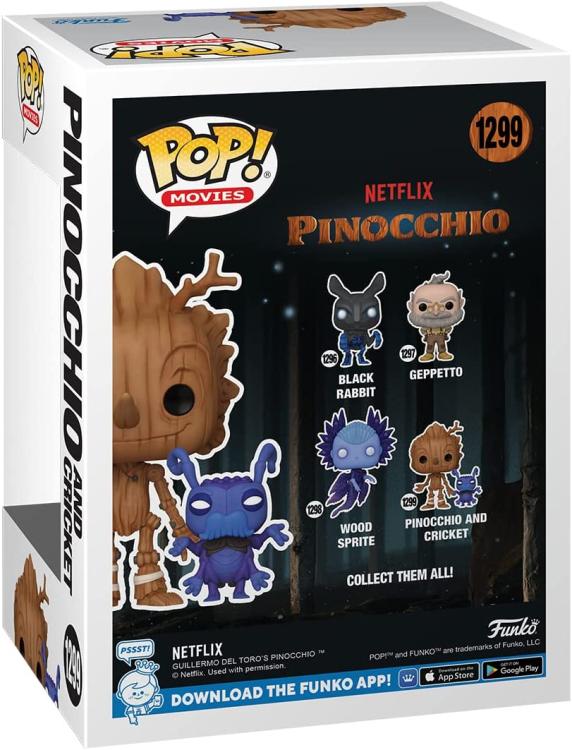 Funko Pop ! Movies: Pinocchio (Netflix) Pinocchio & Cricket (1299) Vinyl Figure