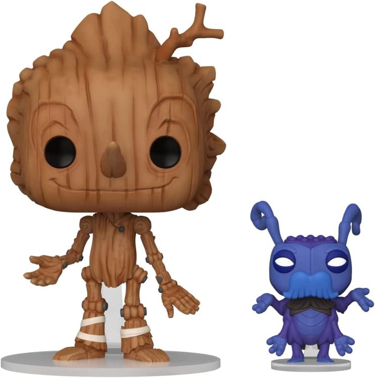 Funko Pop ! Movies: Pinocchio (Netflix) Pinocchio & Cricket (1299) Vinyl Figure
