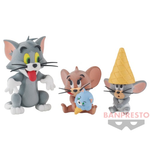 Tom & Jerry Fluffy Puffy Vol.1 - Set Da 3 Tom - Jerry - Tuffy Banpresto Figure
