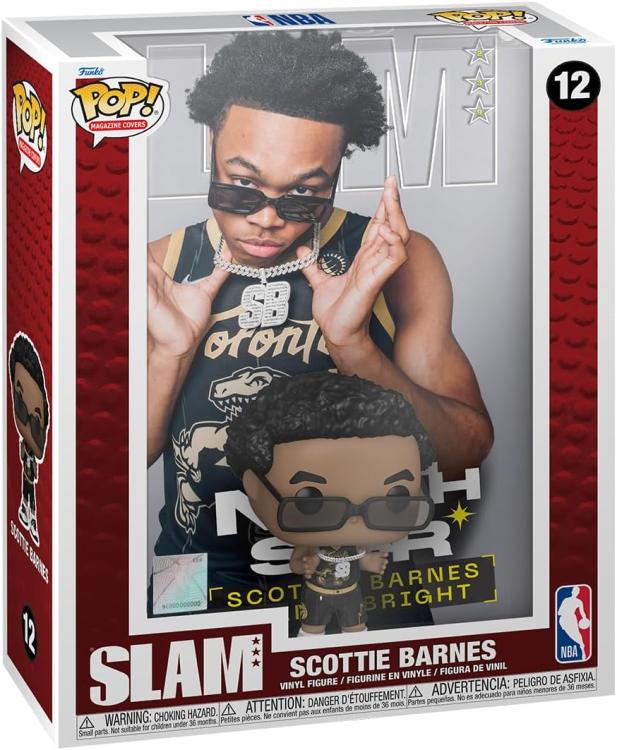 Funko Pop ! Nba Toronto Raptors Cover Slam (12) Scottie Barnes Vinyl Basket