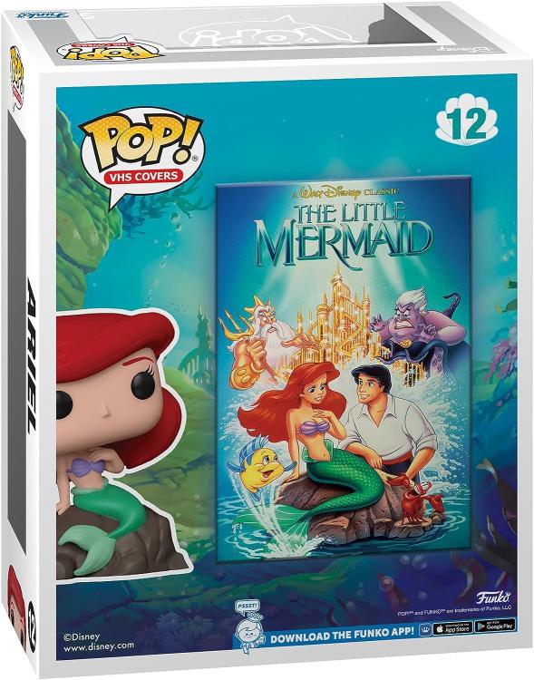 Funko Pop ! Disney Vhs Cover - Little Mermaid (12) Ariel Figure La Sirenetta 9Cm