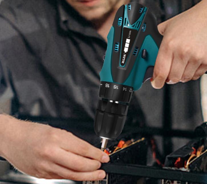 Trapano Avvitatore A Doppia Batteria Litio In Valigetta 12V Cordless 2 Batterie