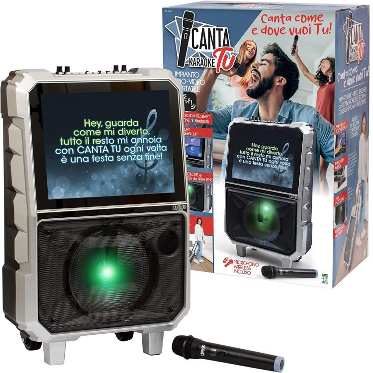 Giochi Preziosi Canta Tu Karaoke Schermo Touch 2022 Cassa Trolley Con Microfono