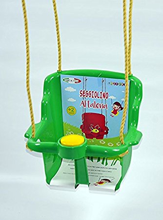 Seggiolino Altalena Bambini Bimbi Clacson Protezione Anticaduta Esterno Giardino