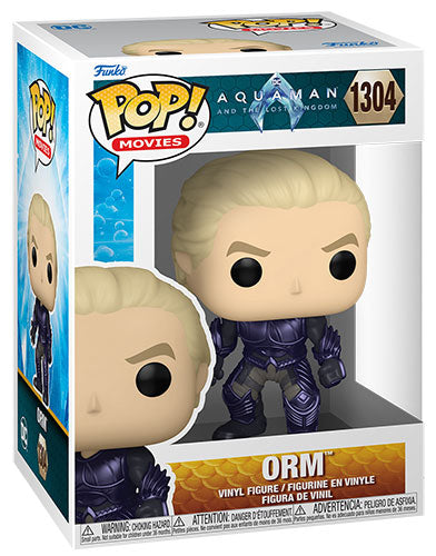 Funko Pop ! Movies Acquaman And The Lost Kingdom (1304) Orm Vinyl Figure 9Cm