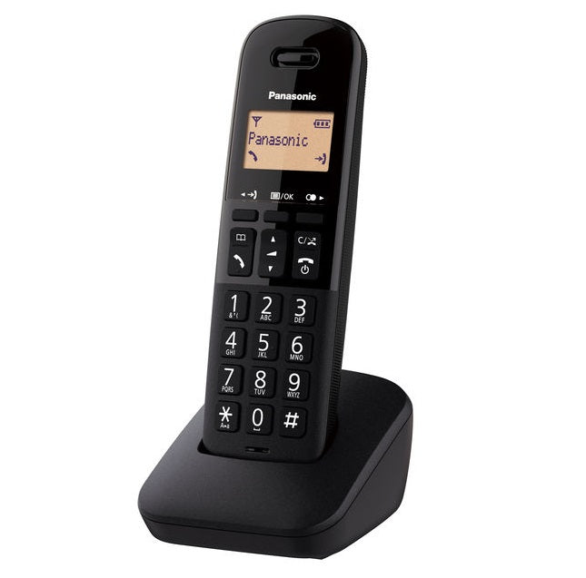 Panasonic Telefono Cordless Display Illuminato Portatile Kx-Tgb610Jtb Casa Nero