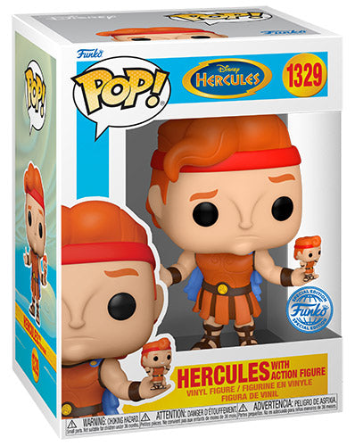 Funko Pop ! Disney Hercules (1329) Hercules W/Action Figure Special Edition 9Cm